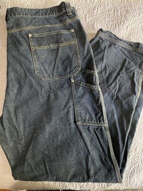 Columbia Carpenter Jeans Men’s 48 Blue Wash Straight Leg Excellent